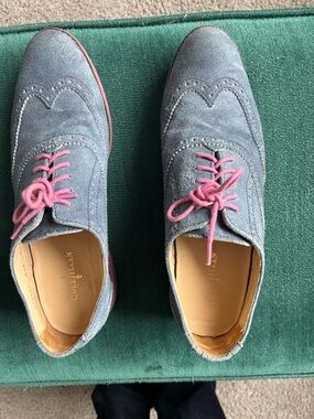 Cole Haan Women's Blue Suede Flats